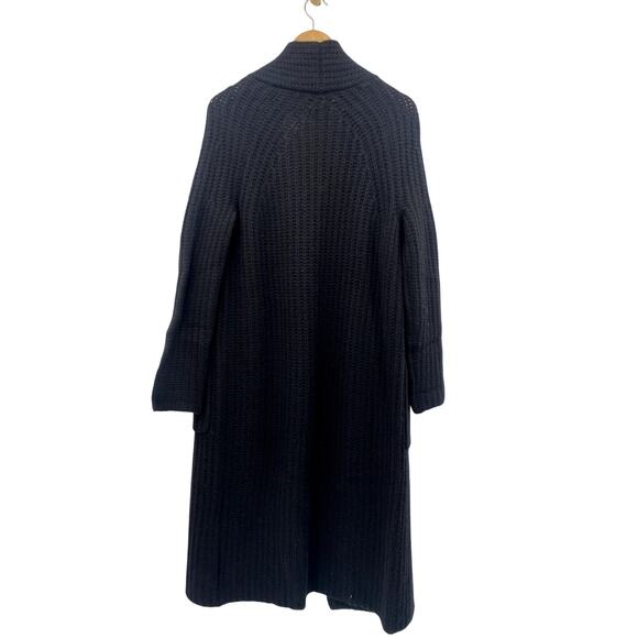Naked Cashmere Freya Black Ribbed Long Cardigan Duster - Picture 6 of 6